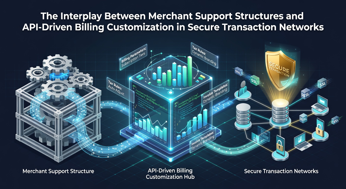 Merchant support teams collaborating with API billing tools in secure transaction environments