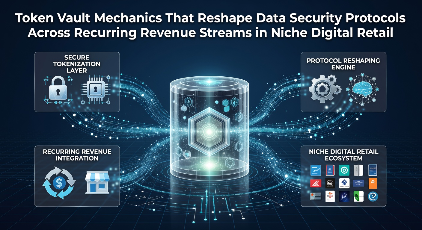 Token vault architecture diagram showing secure storage and retrieval processes for payment tokens in recurring billing systems